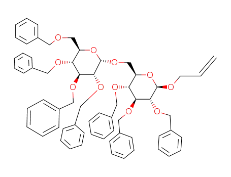 allyl O-(2,3,4,6-tetra-O-benzyl-α-D-glucopyranosyl)-(1<*>6)-2,3,4-tri-O-benzyl-β-D-glucopyranoside