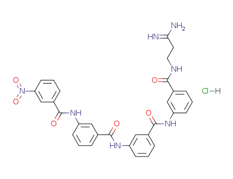 3-<3-<3-(3-nitrobenzamido)benzamido>benzamido>benzamidopropionamidine hydrochloride