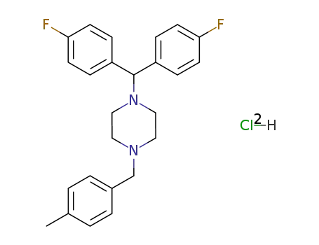 Piperazine, 1-[bis(4-fluorophenyl)methyl]-4-[(4-methylphenyl)methyl]-,
dihydrochloride