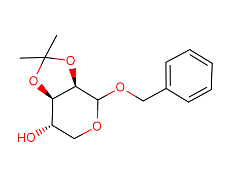 Molecular Structure of 103773-81-5 (1-O-benzyl-2,3-isopropylidene-L-lyxopyranose)
