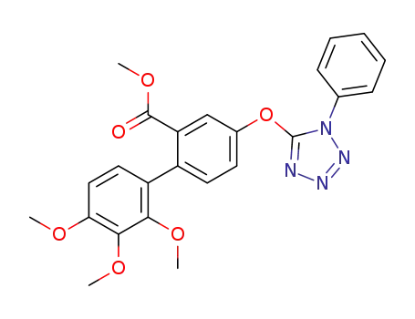 methyl 2',3',4'-trimethoxy-<(1-phenyl-1H-5-tetrazolyl)oxy>-1,1'-biphenyl-2-carboxylate