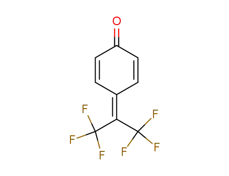 Molecular Structure of 16878-48-1 (4-<bis(trifluoromethyl)methylene>cyclohexa-2,5-dienone)