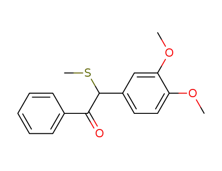 2-(3,4-Dimethoxy-phenyl)-2-methylsulfanyl-1-phenyl-ethanone