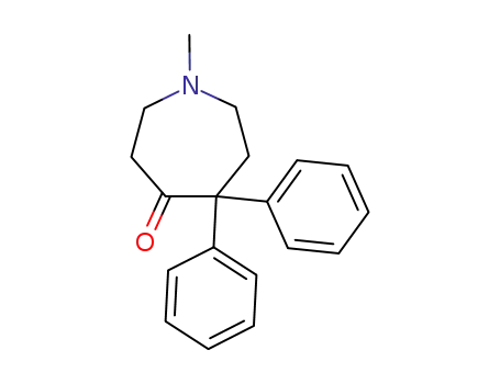 Molecular Structure of 6636-28-8 (1-methyl-5,5-diphenyl-azepan-4-one)