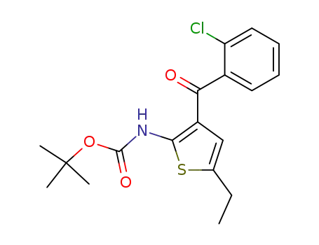 Carbamic acid, [3-(2-chlorobenzoyl)-5-ethyl-2-thienyl]-,
1,1-dimethylethyl ester
