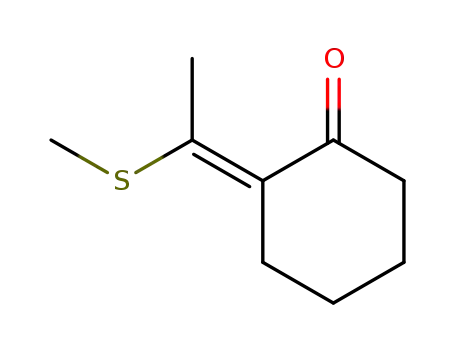 Cyclohexanone, 2-[1-(methylthio)ethylidene]-, (E)-