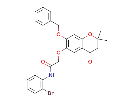 2-(7-Benzyloxy-2,2-dimethyl-4-oxo-chroman-6-yloxy)-N-(2-bromo-phenyl)-acetamide