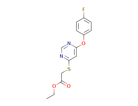 Acetic acid,2-[[6-(4-fluorophenoxy)-4-pyrimidinyl]thio]-, ethyl ester