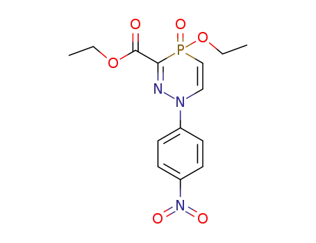 4-ethoxy-1-(4-nitro-phenyl)-4-oxo-1,4-dihydro-4λ<sup>5</sup>-[1,2,4]diazaphosphinine-3-carboxylic acid ethyl ester