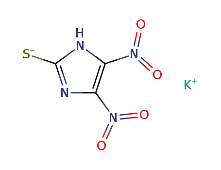 Molecular Structure of 82805-85-4 (Potassium; 4,5-dinitro-1H-imidazole-2-thiolate)