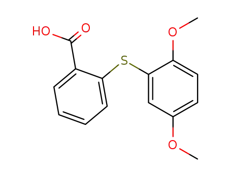 Molecular Structure of 127905-35-5 (2-[(2,5-dimethoxyphenyl)sulfanyl]benzoic acid)
