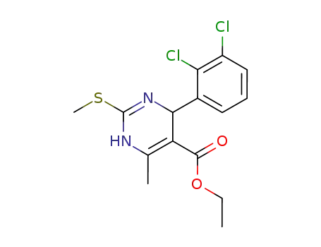 5-Pyrimidinecarboxylic acid,
4-(2,3-dichlorophenyl)-1,4-dihydro-6-methyl-2-(methylthio)-, ethyl ester