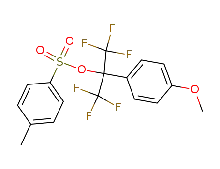 1-(4-methoxyphenyl)-1-(trifluoromethyl)-2,2,2-trifluoroethyl tosylate