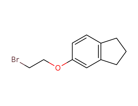 Molecular Structure of 82827-58-5 (5-(2-bromoethoxy)-2,3-dihydro-1H-indene)