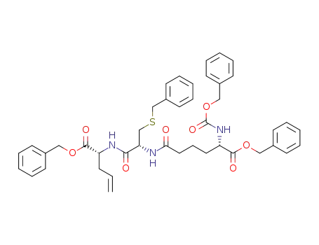 <(N-benzyloxycarbonyl)-(α-benzyl)-δ-(L-α-aminoadipoyl)>-S-benzyl-L-cysteinyl-D-2-aminopent-4-enoic acid benzyl ester