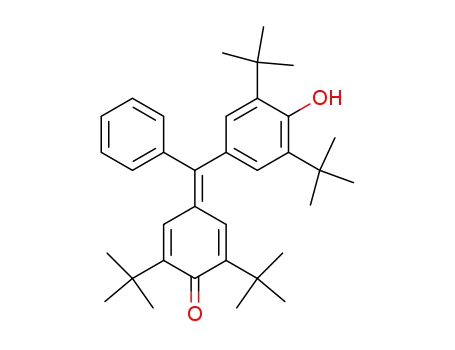 Molecular Structure of 56523-92-3 (2,6-ditert-butyl-4-[(3,5-ditert-butyl-4-hydroxyphenyl)(phenyl)methylene]-2,5-cyclohexadien-1-one)