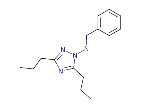 (3,5-Dipropyl-[1,2,4]triazol-1-yl)-[1-phenyl-meth-(E)-ylidene]-amine