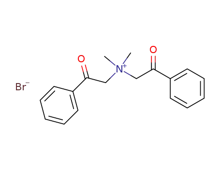 Molecular Structure of 33729-56-5 (Benzeneethanaminium, N,N-dimethyl-b-oxo-N-(2-oxo-2-phenylethyl)-,
bromide)