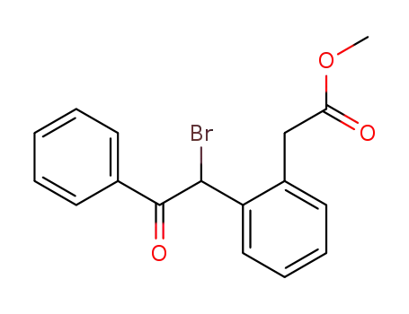 Benzeneacetic acid, 2-(1-bromo-2-oxo-2-phenylethyl)-, methyl ester