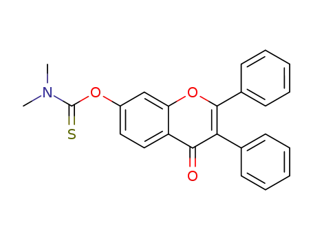 Molecular Structure of 142751-49-3 (Dimethyl-thiocarbamic acid O-(4-oxo-2,3-diphenyl-4H-chromen-7-yl) ester)