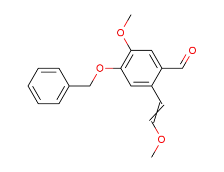 4-benzyloxy-5-methoxy-2-(2-methoxyethenyl)benzaldehyde