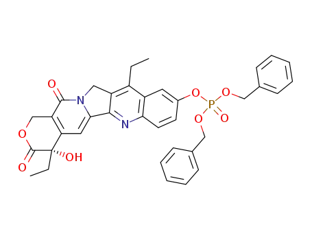 Phosphoric acid dibenzyl ester (S)-4,11-diethyl-4-hydroxy-3,13-dioxo-3,4,12,13-tetrahydro-1H-2-oxa-6,12a-diaza-dibenzo[b,h]fluoren-9-yl ester
