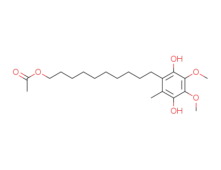 1,4-Benzenediol, 2-[10-(acetyloxy)decyl]-5,6-dimethoxy-3-methyl-
