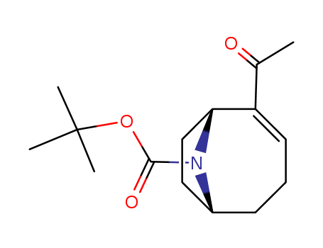 9-Azabicyclo[4.2.1]non-2-ene-9-carboxylicacid, 2-acetyl-, 1,1-dimethylethyl ester, (1R)- (9CI)
