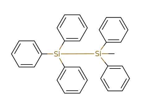 Molecular Structure of 1450-22-2 (1-Methyl-1,1,2,2,2-pentaphenyldisilane)