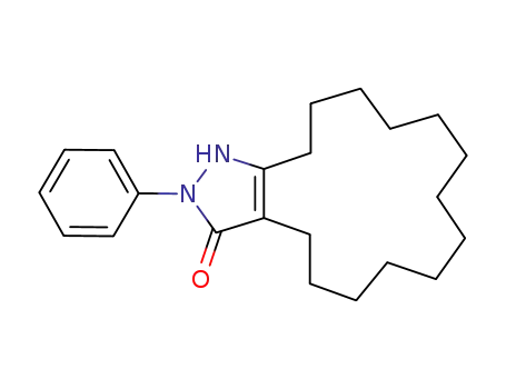 Molecular Structure of 75446-68-3 (2-phenyl-4,5-tridecamethylenepyrazolone)