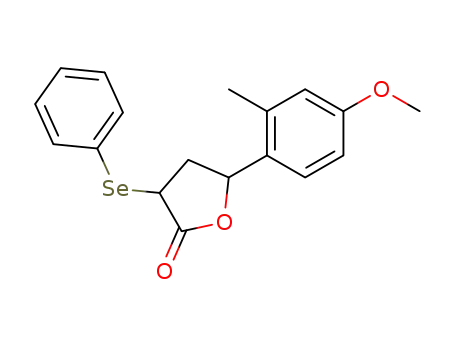 γ-(2-Methyl-4-methoxy)phenyl-α-phenylseleno-γ-butyrolactone