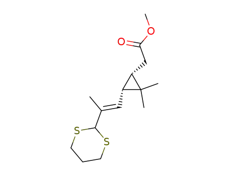 [(1S,3R)-3-((E)-2-[1,3]Dithian-2-yl-propenyl)-2,2-dimethyl-cyclopropyl]-acetic acid methyl ester