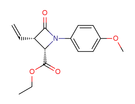 2-Azetidinecarboxylic acid, 3-ethenyl-1-(4-methoxyphenyl)-4-oxo-, ethyl
ester, cis-