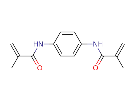 Molecular Structure of 17695-45-3 (2-Propenamide, N,N'-1,4-phenylenebis[2-methyl-)