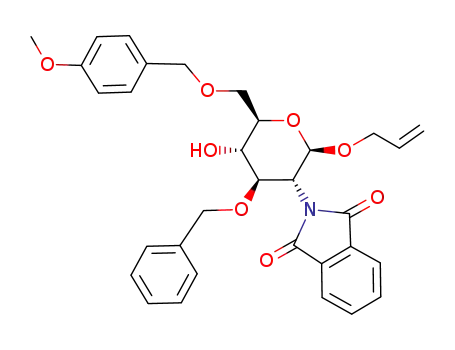allyl 3-O-benzyl-2-deoxy-6-O-p-methoxybenzyl-2-phthalimido-β-D-glucopyranoside
