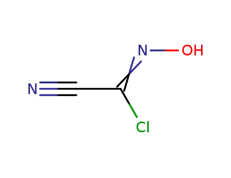 Molecular Structure of 4474-18-4 (2-Chloro-2-hydroxyiminoacetonitrile)