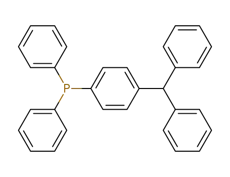 Molecular Structure of 21204-50-2 (Phosphine, [4-(diphenylmethyl)phenyl]diphenyl-)