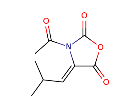 2,5-Oxazolidinedione, 3-acetyl-4-(2-methylpropylidene)-, (Z)-