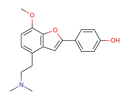4-[4-[2-(Dimethylamino)ethyl]-7-methoxybenzofuran-2-yl]phenol