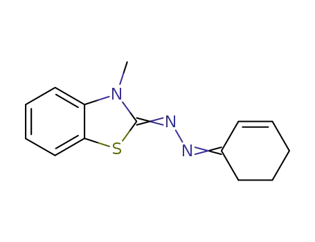 Molecular Structure of 123775-38-2 (2-Cyclohexen-1-on-<3-methyl-2(3H)-benzothiazolyliden>hydrazon)