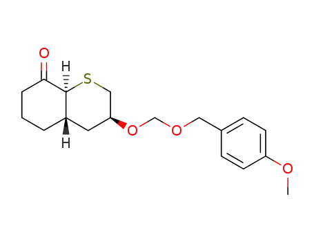 Molecular Structure of 118617-82-6 ((3S,4aS,8aS)-3-(4-Methoxy-benzyloxymethoxy)-hexahydro-thiochromen-8-one)