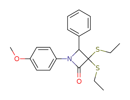 3-bis(ethylthio)-1-(4'-methoxyphenyl)-4-phenylazetidin-2-one