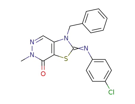 3-Benzyl-2-[(Z)-4-chloro-phenylimino]-6-methyl-2,3-dihydro-6H-thiazolo[4,5-d]pyridazin-7-one