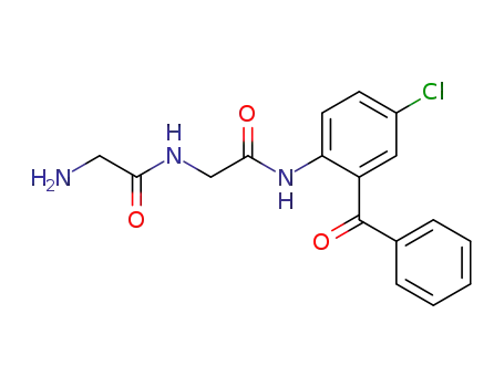 Molecular Structure of 4623-12-5 (2-amino-N-{[(2-benzoyl-4-chlorophenyl)amino]acetyl}acetamide)