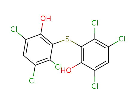 Molecular Structure of 3161-14-6 (Phenol,2,2'-thiobis[3,4,6-trichloro-)