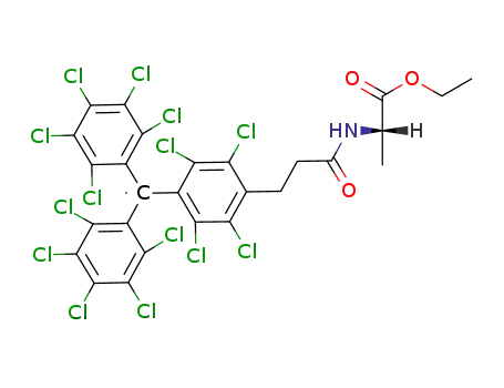 4-(2-(alaninocarbonyl)ethyl)tetradecachlorotriphenylmethyl radical ethyl ester