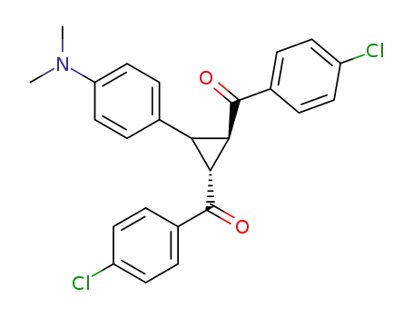 Molecular Structure of 123032-82-6 ([(1R,2R)-2-(4-Chloro-benzoyl)-3-(4-dimethylamino-phenyl)-cyclopropyl]-(4-chloro-phenyl)-methanone)