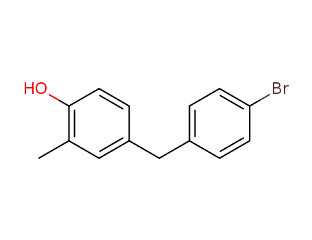 Molecular Structure of 6279-14-7 (4-(4-bromobenzyl)-2-methylphenol)