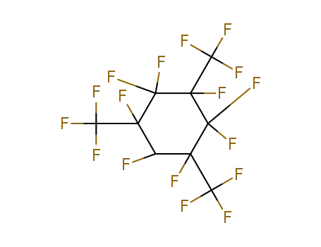 Molecular Structure of 374-78-7 (1,2,2,3,4,4,5,6-octafluoro-1,3,5-tris-trifluoromethyl-cyclohexane)