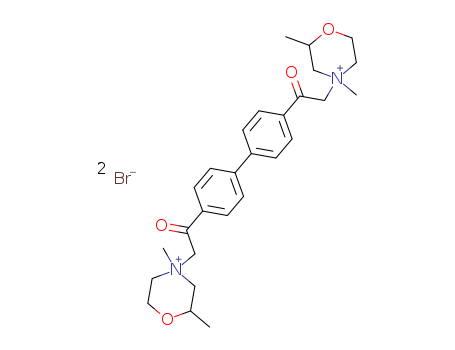 4,4'-BIS((2-METHYL-2,3,5,6-TETRAHYDRO-1,4-OXAZIN-4-YL)ACETYL)BIPHENYL DIMETHIOBROMIDE